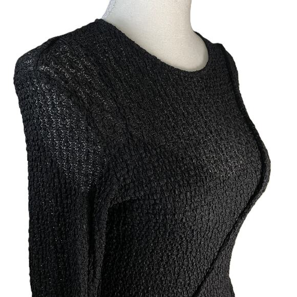 Zara Black Gothic Maxi Dress M Open Back Witchy Fairy Goth Glam Evening Gown - Picture 7 of 15